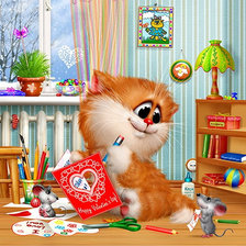 Схема вышивки «Валентинки»