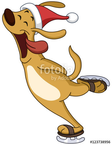 Собака на коньках - оригинал