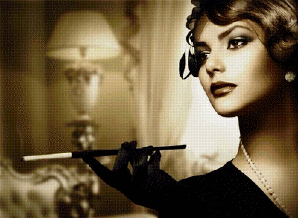 женщина ретро - женщина, ретро - предпросмотр