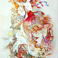 Схема вышивки «украиночка»