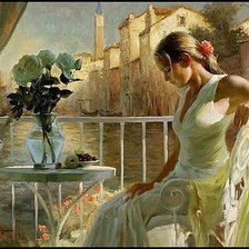 Оригинал схемы вышивки «Девушка» (№1528221)