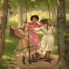 Схема вышивки «Дети»