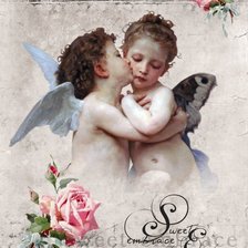 Схема вышивки «Andílek a motýlek»