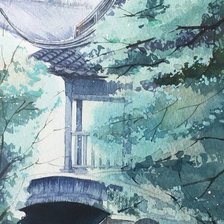 Схема вышивки «chinese garden»