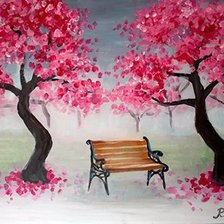 Схема вышивки «love story bench»