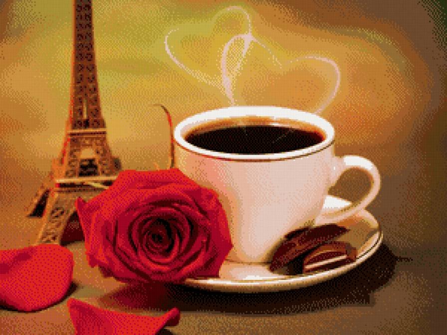 Кофе в Париже - чашка кофе - оригинал
