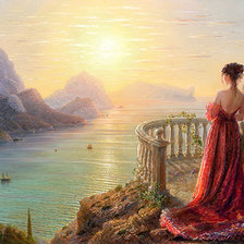 Схема вышивки «Девушка»