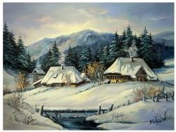 zima w górach - оригинал