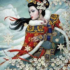 Схема вышивки «Зима»