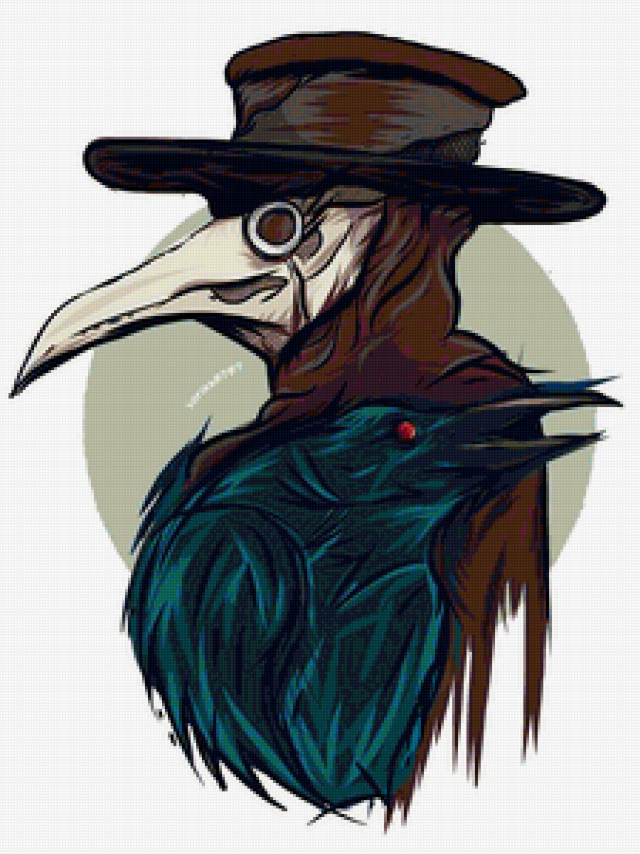 Чумной доктор - ворон, чумной доктор - предпросмотр