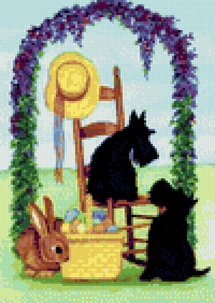 Синди Линч скотчи пасхальные - пасха, скотч терьер, синди линч - предпросмотр