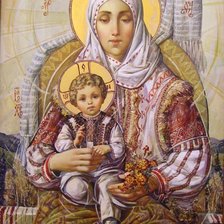 Схема вышивки «українська Богородиця 2»