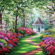 Схема вышивки «беседка»