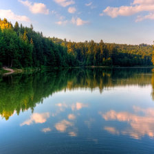 Схема вышивки «озеро»