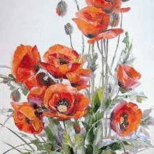 Схема вышивки «букет маков ( с фото)»