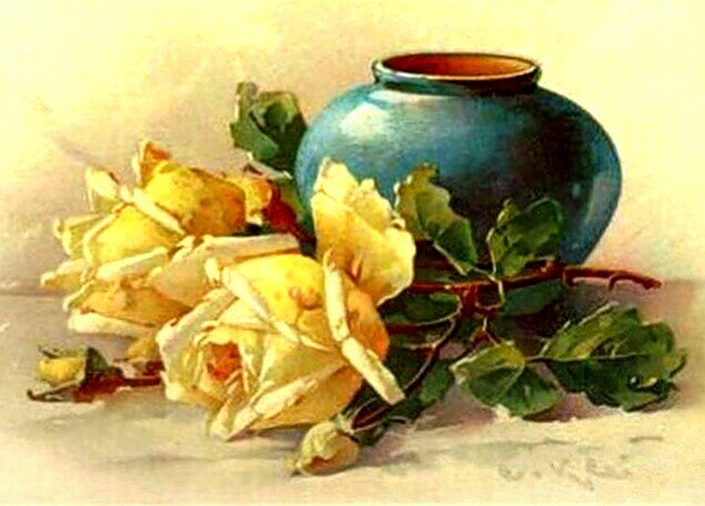 Натюрморт - вышивка крестом - оригинал