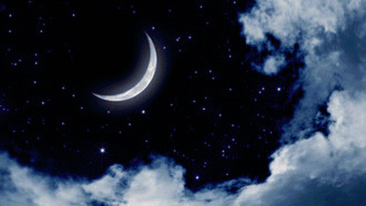 ночь луна - луна ночь - предпросмотр