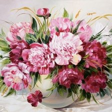 Букет пионов