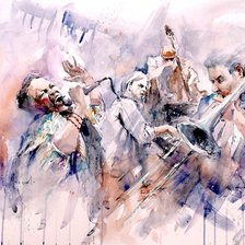 Схема вышивки «Акварель Роберто Андреоли»