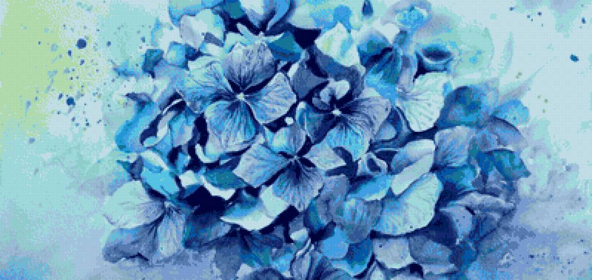 blue flowers - предпросмотр