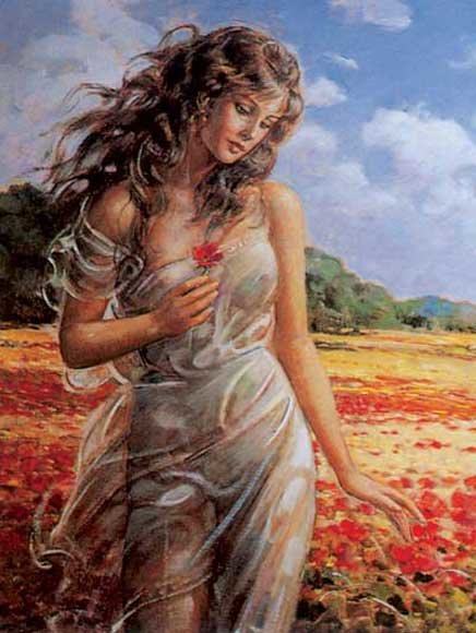 Прогулка в поле - люди - оригинал