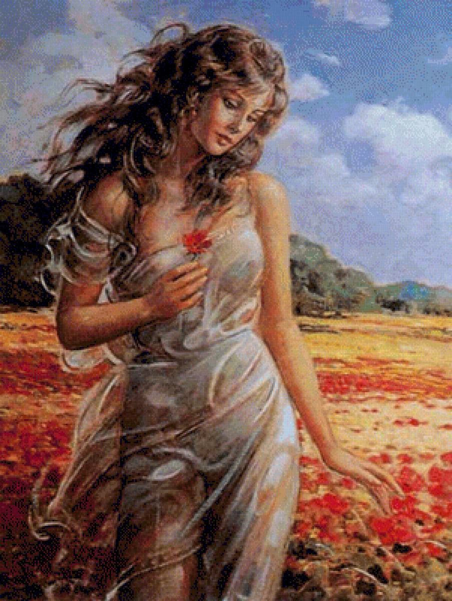 Прогулка в поле - люди - предпросмотр