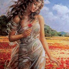 Схема вышивки «Прогулка в поле»