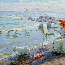 Схема вышивки «На пляже»