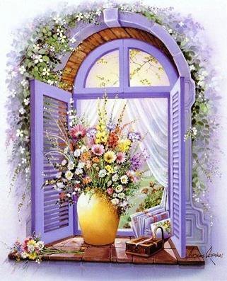 Окно - пейзаж - оригинал