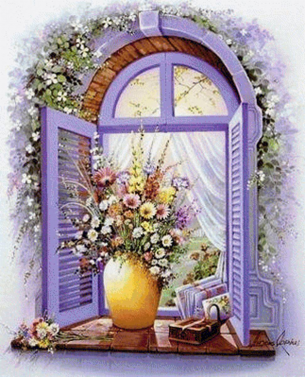 Окно - пейзаж - предпросмотр