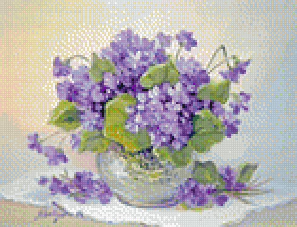 букет фиалок ( с картины) - предпросмотр