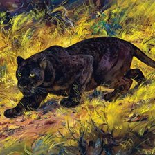 Схема вышивки «на охоте»