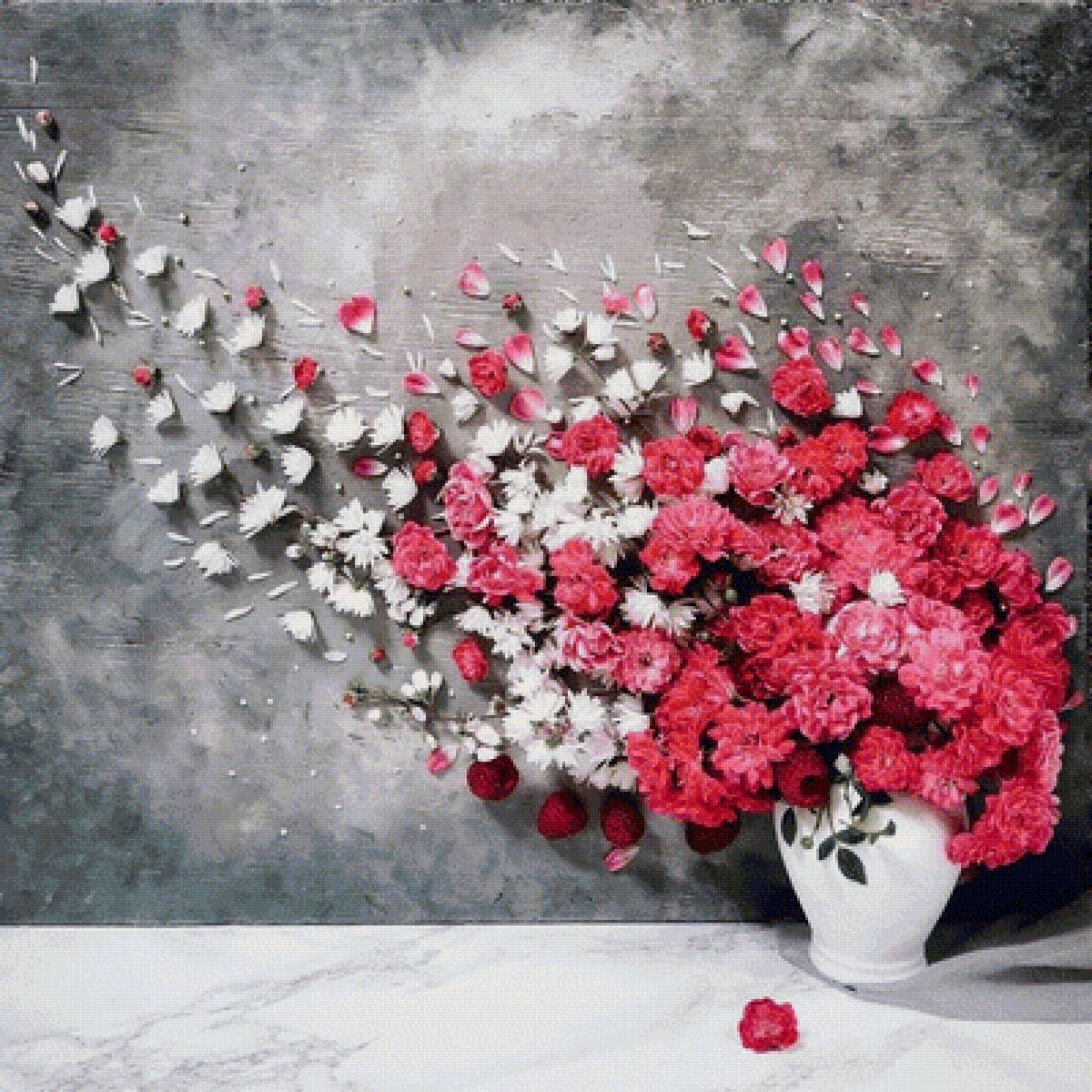 Цветочная композиция - цветы, букет - предпросмотр