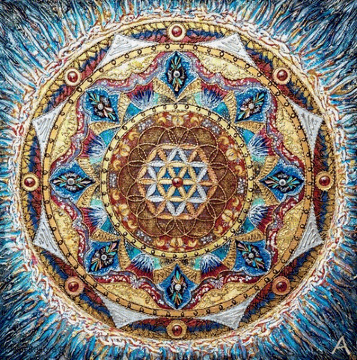 Мандала «цветок души» Карлова Е.А. - предпросмотр