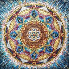 Схема вышивки «Мандала «цветок души» Карлова Е.А.»