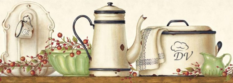 Кухонный фартук - кастрюля, кухня, чайник - оригинал