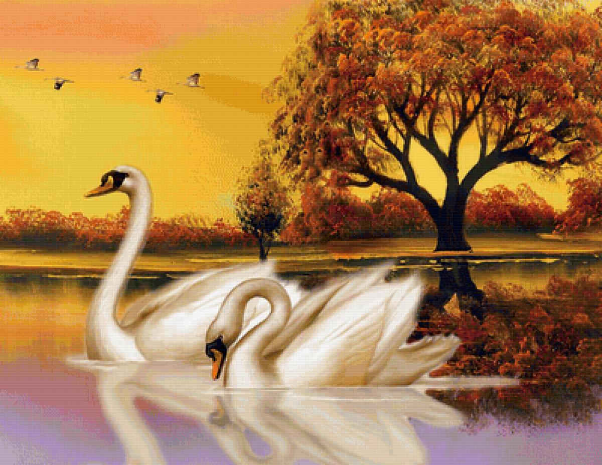 Лебеди - предпросмотр