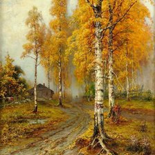 Схема вышивки «Sergius Julius von Klever - jesienne brzozy»