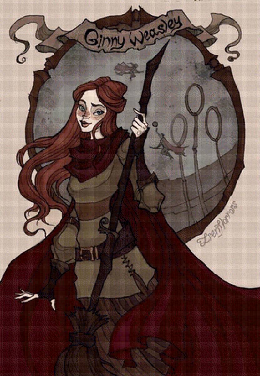 Джинни Уизли - уизли, джинни уизли, арты, рисунки - предпросмотр