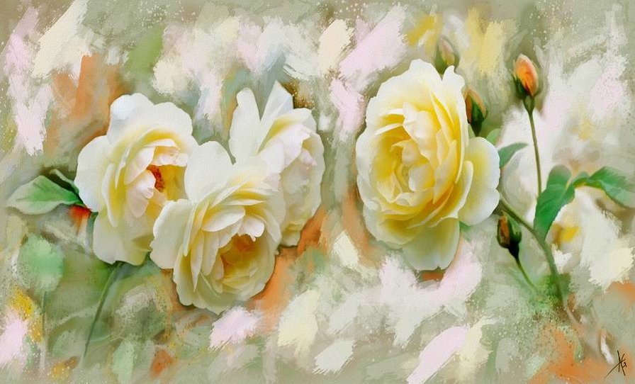 herbaciane róże - оригинал