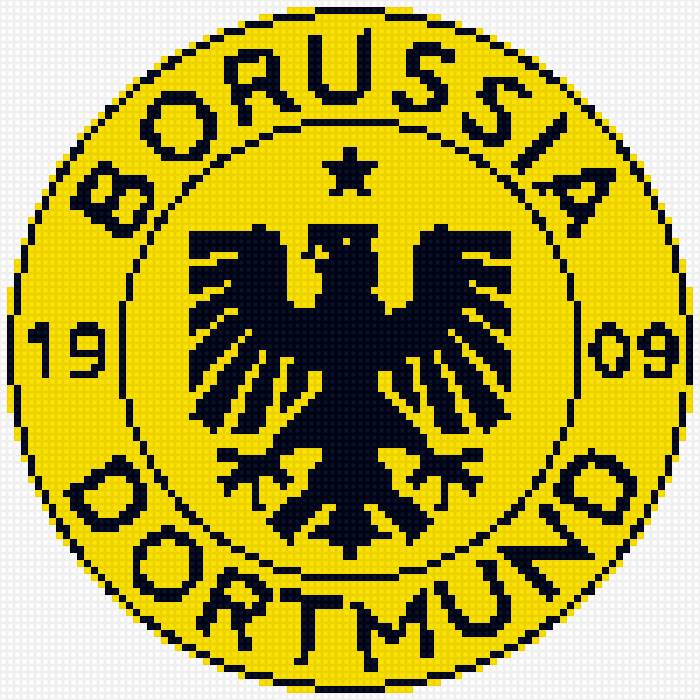 Боруссия Дортмунд - вышивка, футбол - предпросмотр