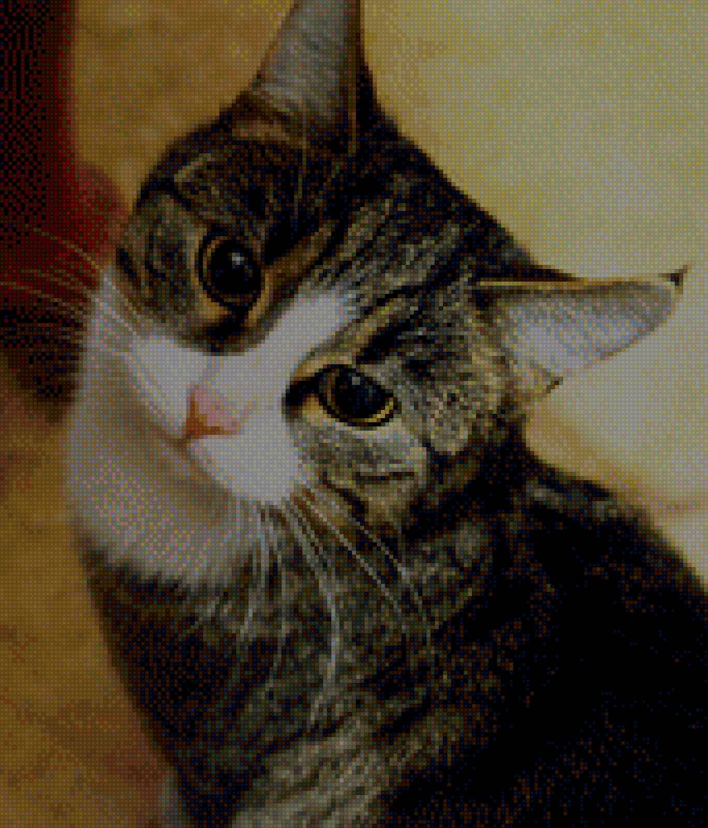 Кошка - кошка, кисточки - предпросмотр