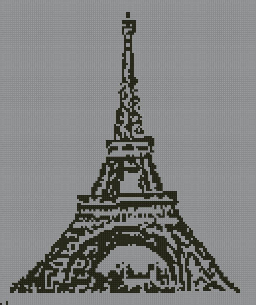 Башня монохромая - предпросмотр