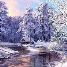 Схема вышивки «mrozna zima»