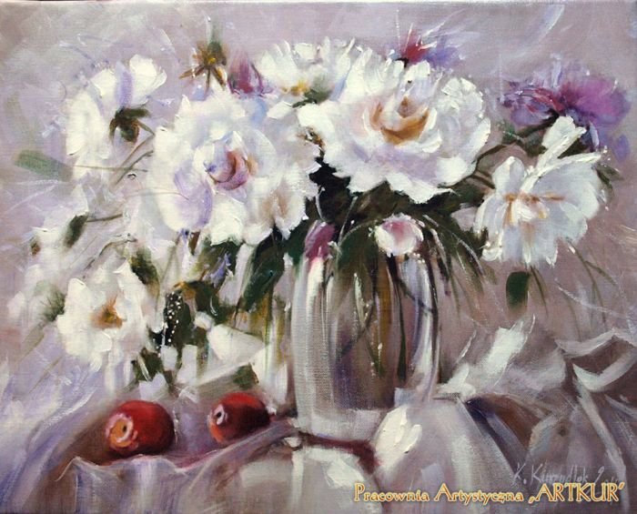 K.Kurzydlak - piwonie - оригинал
