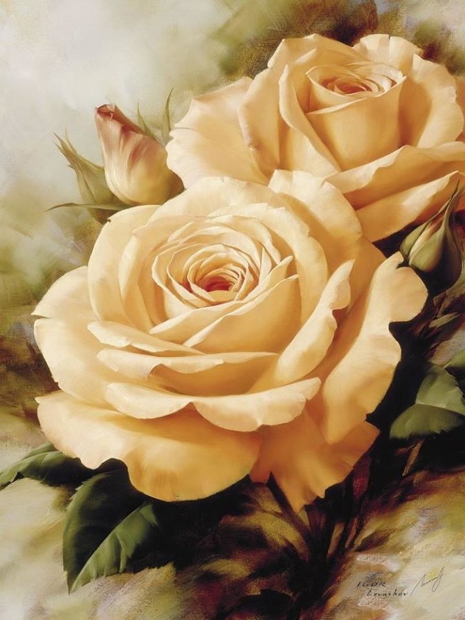 Levashov Igor - róże herbaciane - оригинал