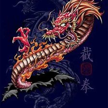 Схема вышивки «Китайский дракон»