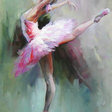 Схема вышивки «балерина1»