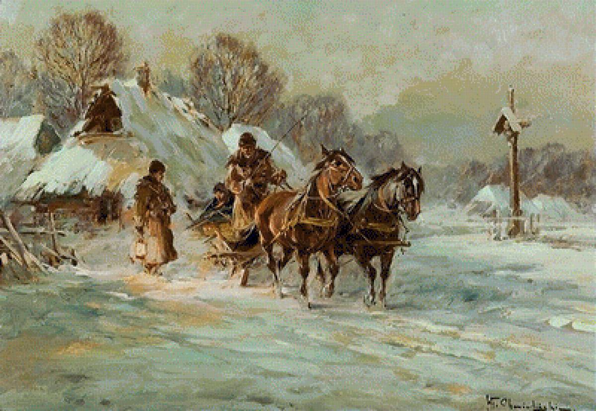 Zima na wsi - предпросмотр