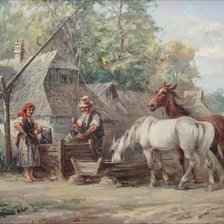 Схема вышивки «Przy studni»